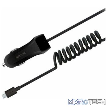 12W 2.1A Spring Micro USB Car Charger  CC240